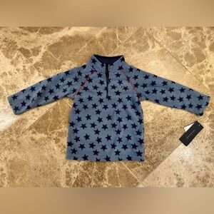 BNWT Tommy Hilfiger Kids Blue Fleece 1/4 Zip Up Sweater